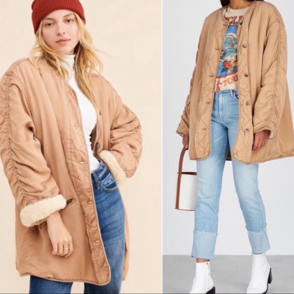 Free People Camel reversible jacket - Picture 2 of 6